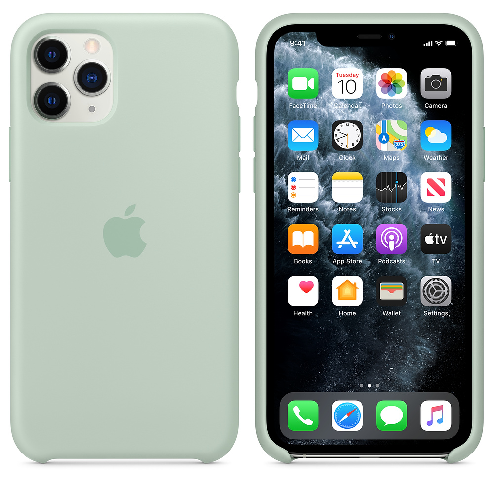 Силиконовый чехол Apple iPhone 11 Pro Silicone Case - Beryl (MXM72ZM/A) для iPhone 11 Pro