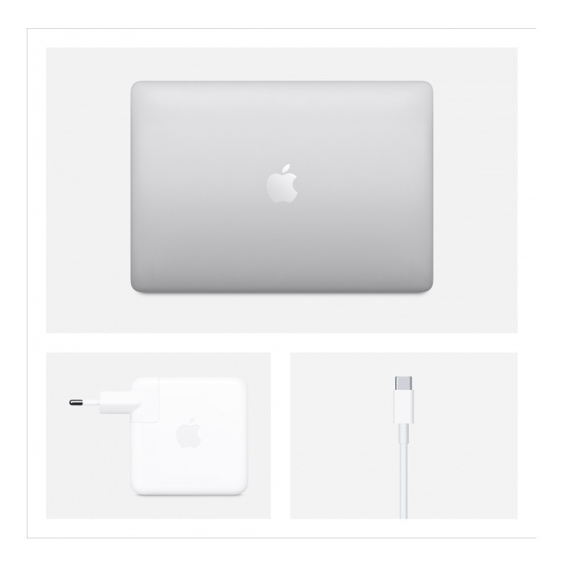 Ноутбук Apple MacBook Pro 13 дисплей Retina с технологией True Tone Mid 2020 Silver (MXK72RU/A) (Intel Core i5 1400MHz/13.3/2560x1600/8GB/512GB SSD/DVD нет/Intel Iris Plus Graphics 645/Wi-Fi/Bluetooth/macOS)