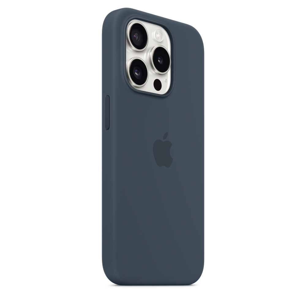 Силиконовый чехол Apple iPhone 15 Pro Silicone Case with MagSafe - Storm Blue (MT1D3ZM/A) для iPhone 15 Pro