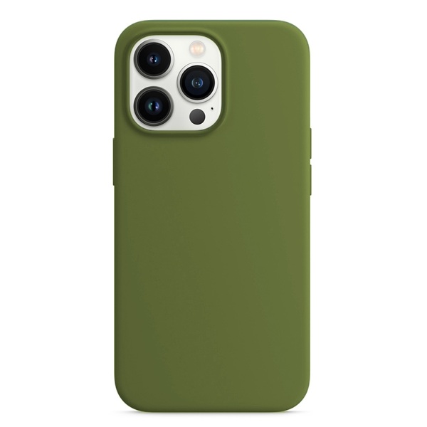 Силиконовый чехол Naturally Silicone Case Olive для iPhone 13 Pro