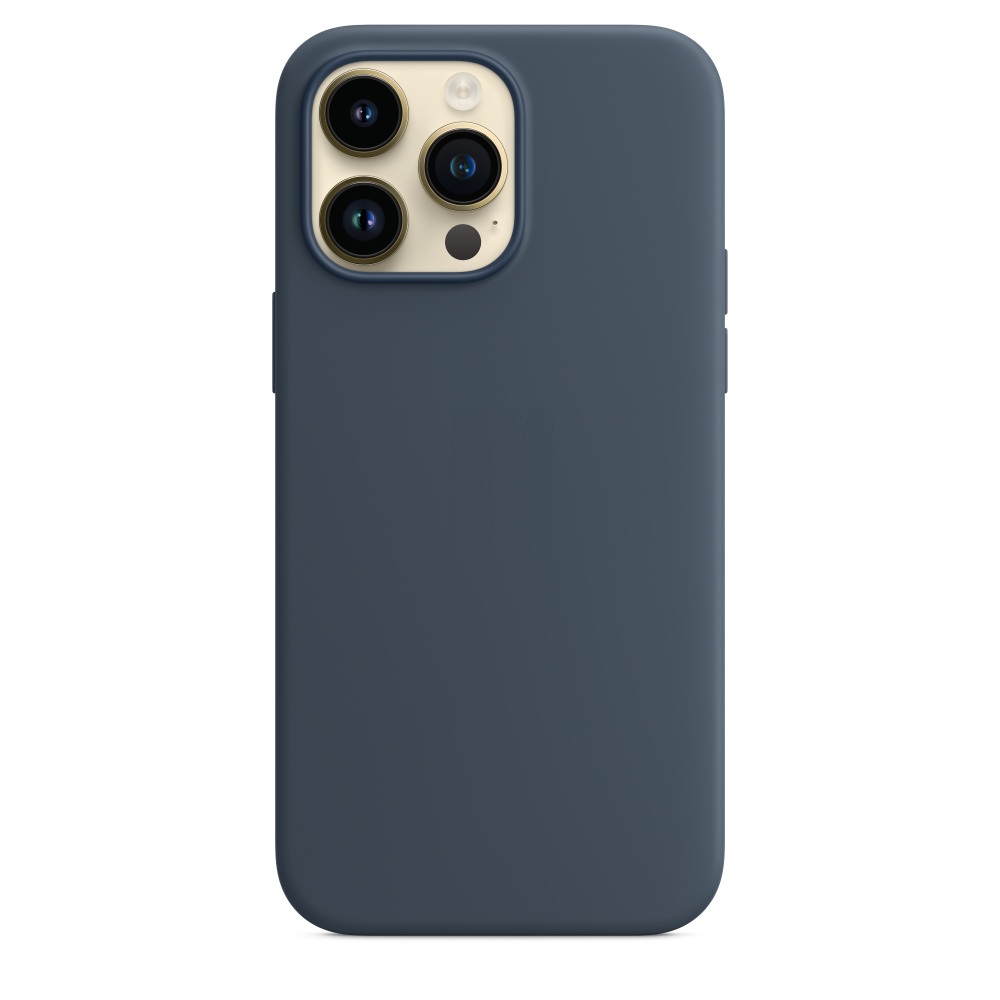 Силиконовый чехол Naturally Silicone Case with MagSafe Storm Blue для iPhone 14 Pro Max