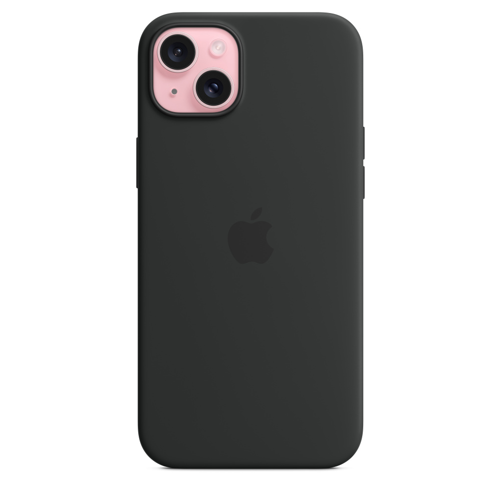 Силиконовый чехол Apple iPhone 15 Plus Silicone Case with MagSafe - Black (MT103ZM/A) для iPhone 15 Plus