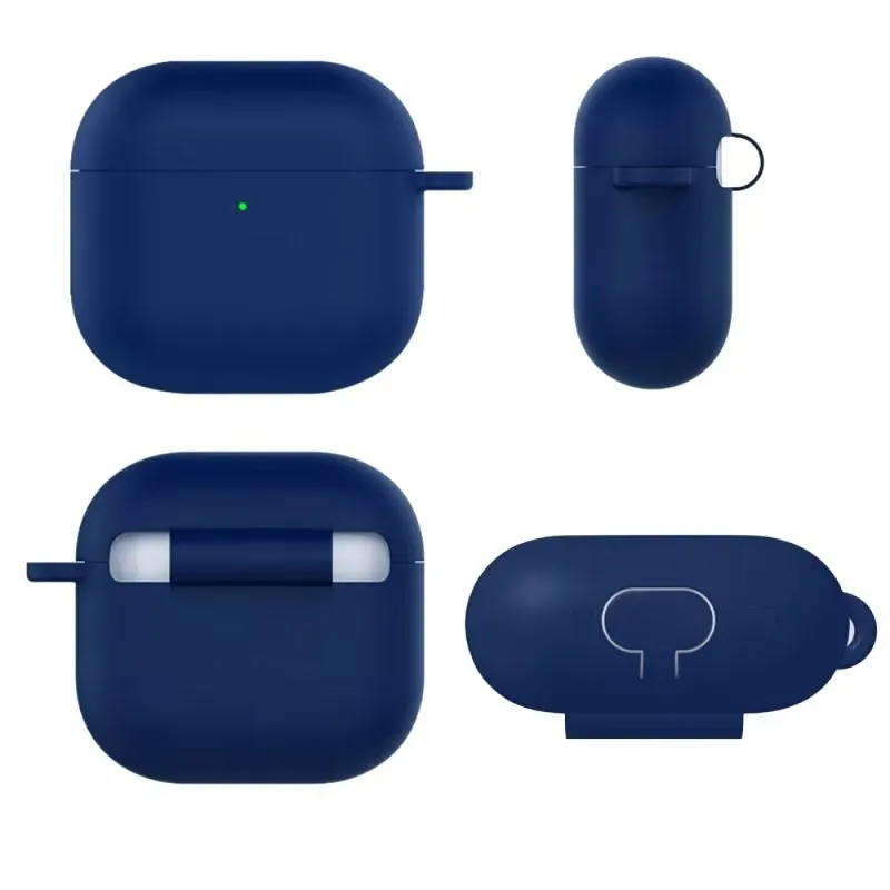 Силиконовый чехол Naturally Dark Blue для AirPods 4