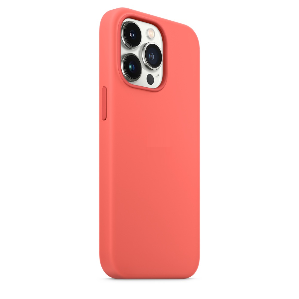 Силиконовый чехол Naturally Silicone Case with MagSafe Pink Pomelo для iPhone 13 Pro