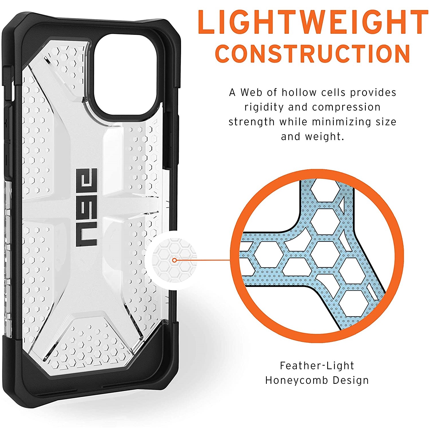 Противоударный защитный чехол UAG Plasma Ice для iPhone 12/12 Pro