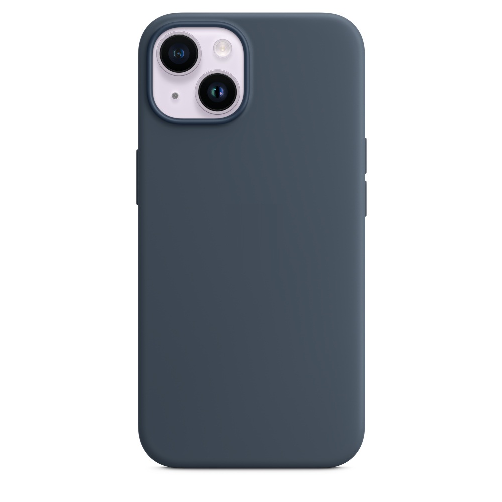 Силиконовый чехол Naturally Silicone Case with MagSafe Storm Blue для iPhone 14