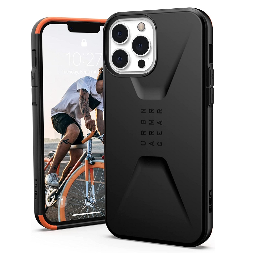 Противоударный защитный чехол UAG Civilian Black для iPhone 13 Pro Max