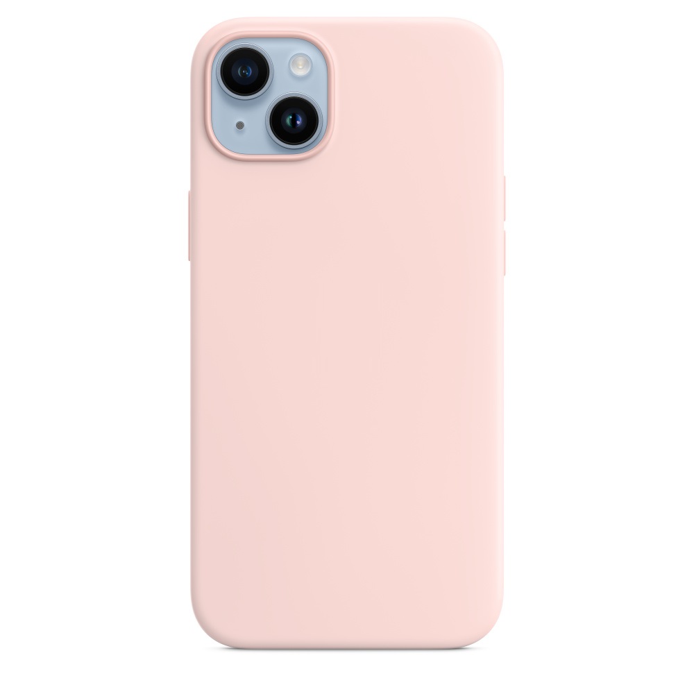 Силиконовый чехол Naturally Silicone Case with MagSafe Chalk Pink для iPhone 14 Plus