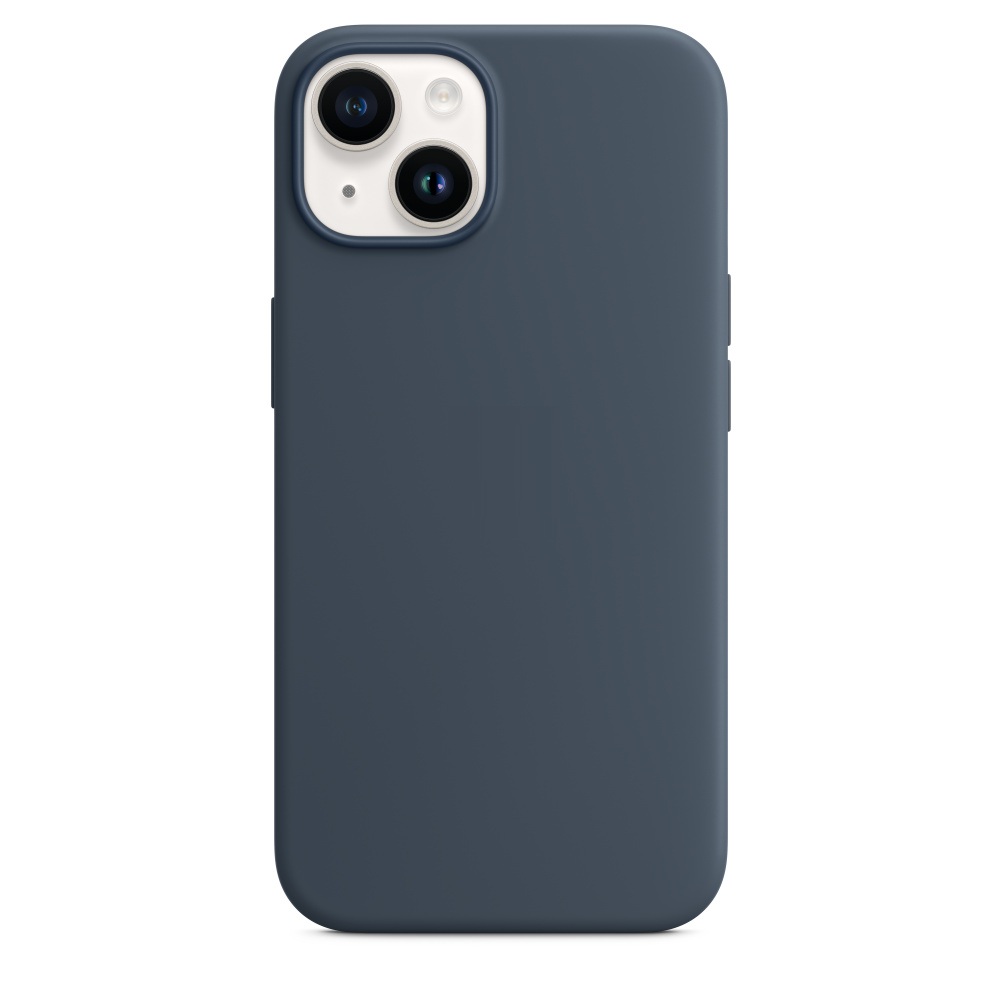 Силиконовый чехол Naturally Silicone Case with MagSafe Storm Blue для iPhone 14