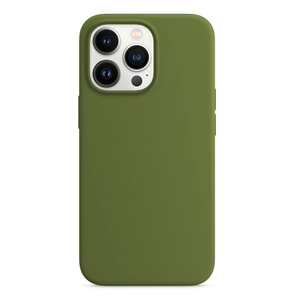 Силиконовый чехол Naturally Silicone Case Olive для iPhone 13 Pro Max