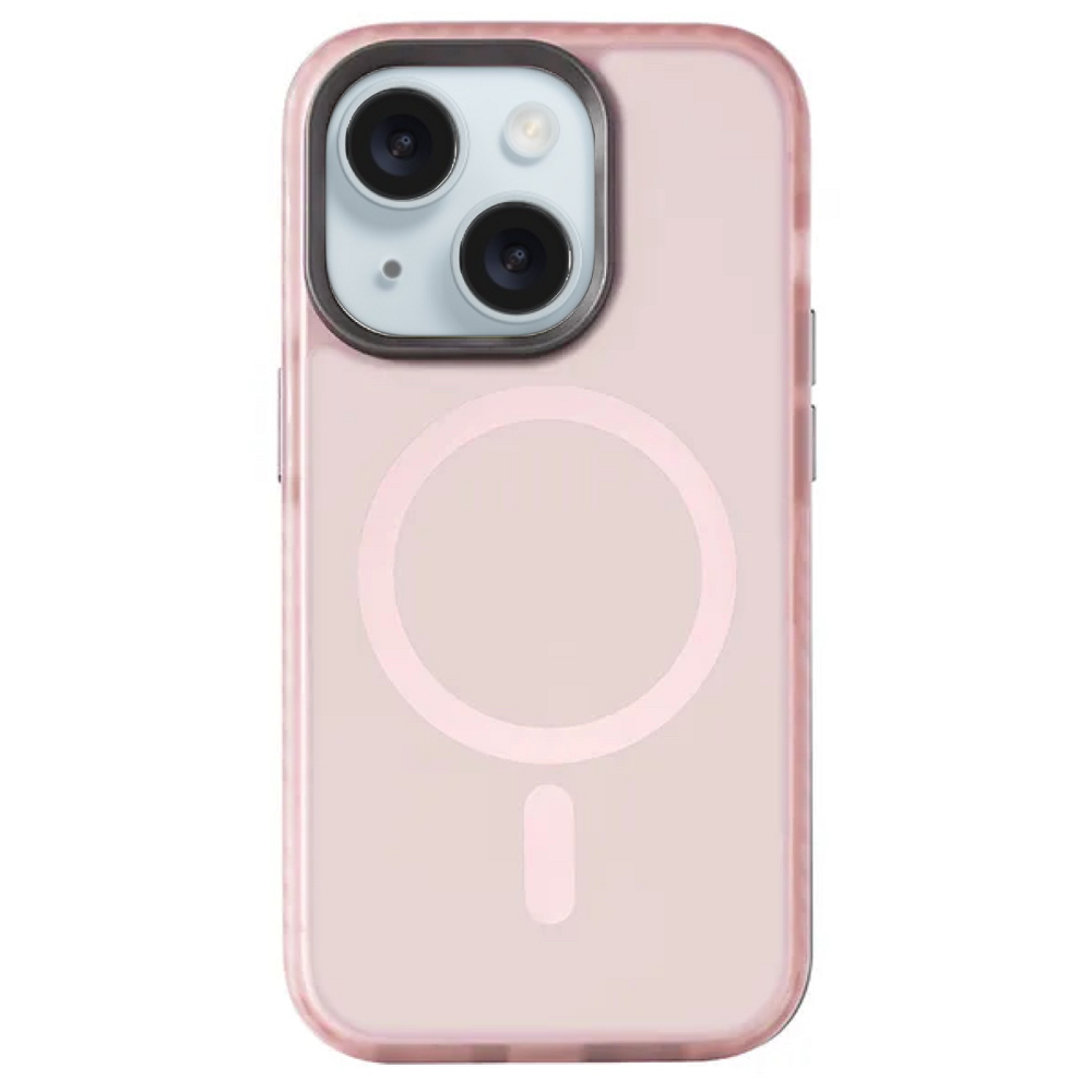 Чехол Gurdini Nano Series with Magsafe Pink для iPhone 15 Plus