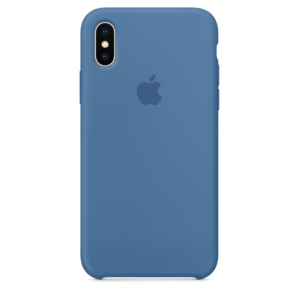 Силиконовый чехол Apple iPhone X Silicone Case - Denim Blue (MRG22ZM/A) для iPhone X