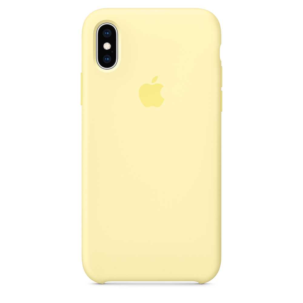 Силиконовый чехол Apple iPhone XS Silicone Case - Mellow Yellow (MUJV2ZM/A) для iPhone XS