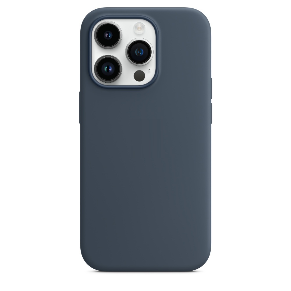 Силиконовый чехол Naturally Silicone Case with MagSafe Storm Blue для iPhone 14 Pro