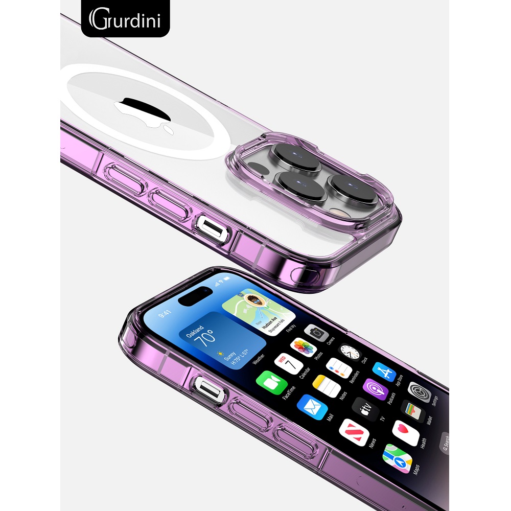 Чехол Gurdini Alba Series with Magsafe Clear для iPhone 14 Pro