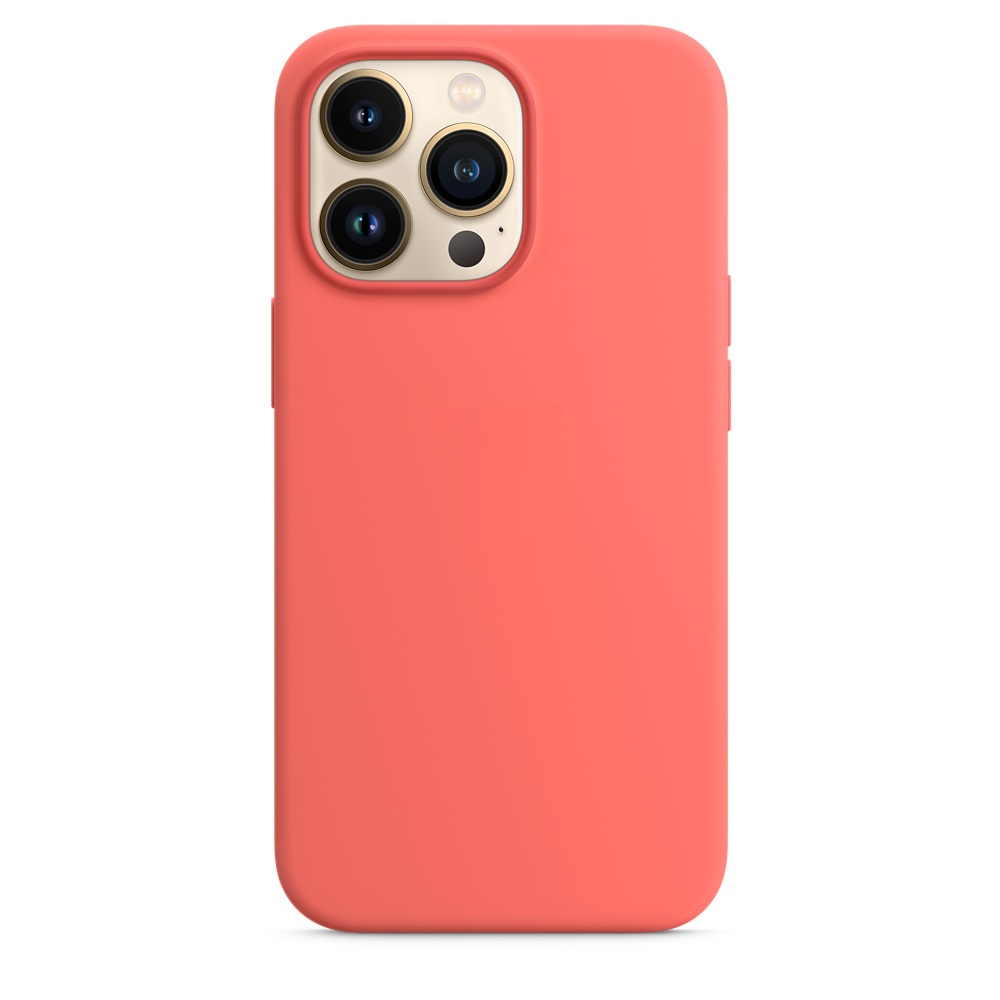 Силиконовый чехол Naturally Silicone Case with MagSafe Pink Pomelo для iPhone 13 Pro