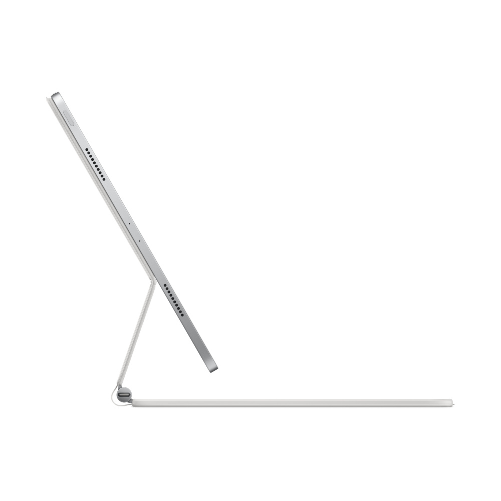 Чехол-клавиатура Apple Magic Keyboard для iPad Pro 12.9 (2020-2022)/Air 13 (2024) White (MJQL3) кириллица (лазерная гравировка) + QWERTY