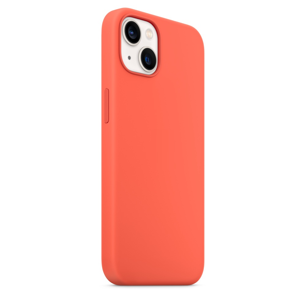 Силиконовый чехол Naturally Silicone Case with MagSafe Nectarine для iPhone 13