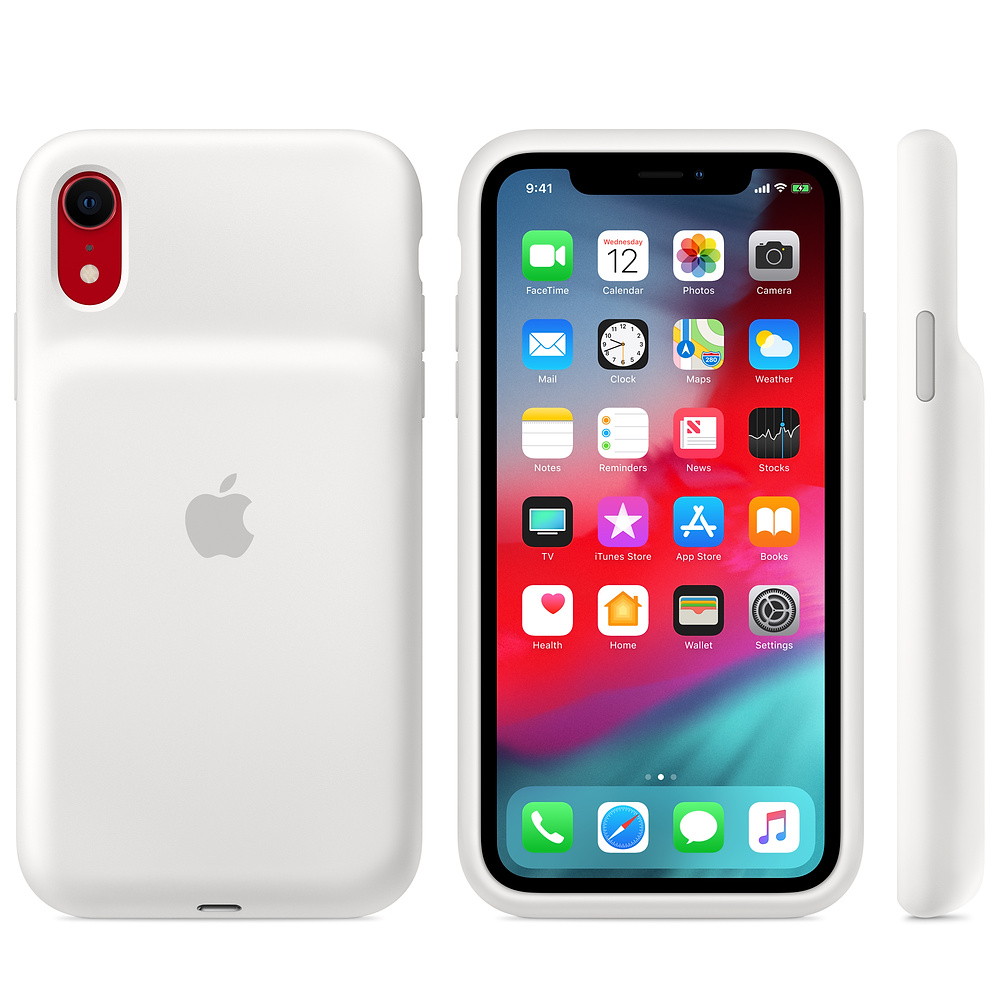 Силиконовый чехол-аккумулятор Apple iPhone XR Smart Battery Case White (MU7N2ZM/A) для iPhone XR