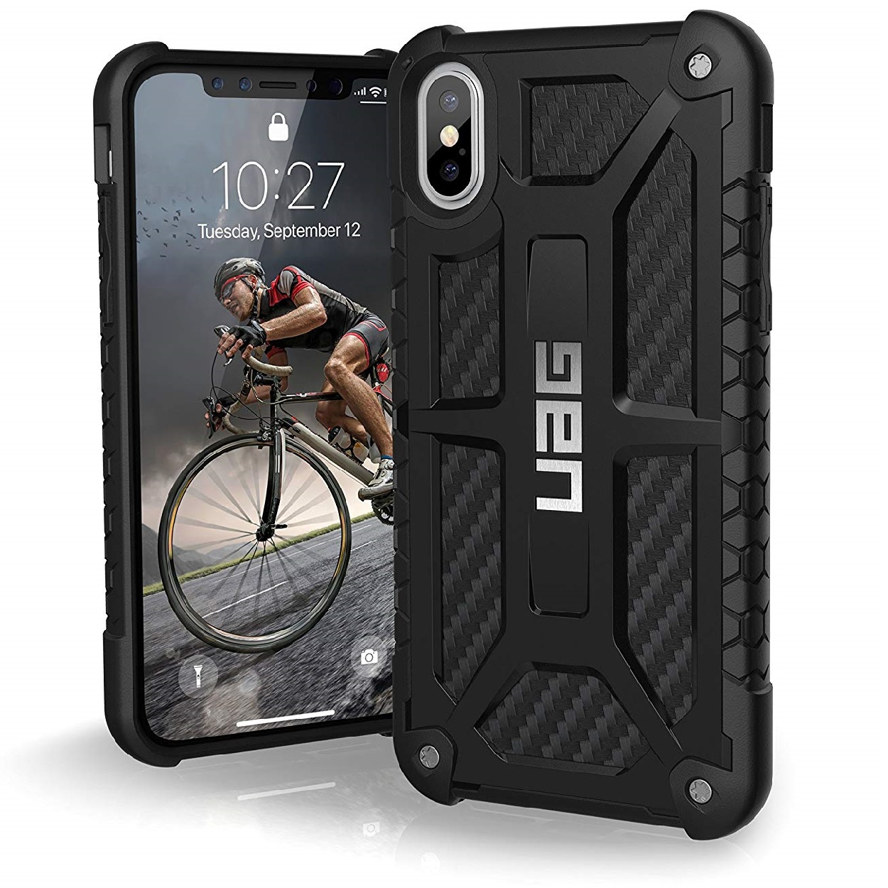 Чехол UAG Monarch для iPhone X/Xs Carbon Fiber