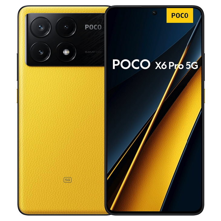 Смартфон Xiaomi POCO X6 Pro 5G 8/256 ГБ Global, Dual nano SIM, желтый