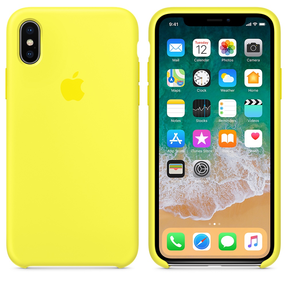 Силиконовый чехол Apple iPhone X Silicone Case - Flash (MR6E2ZM/A) для iPhone X