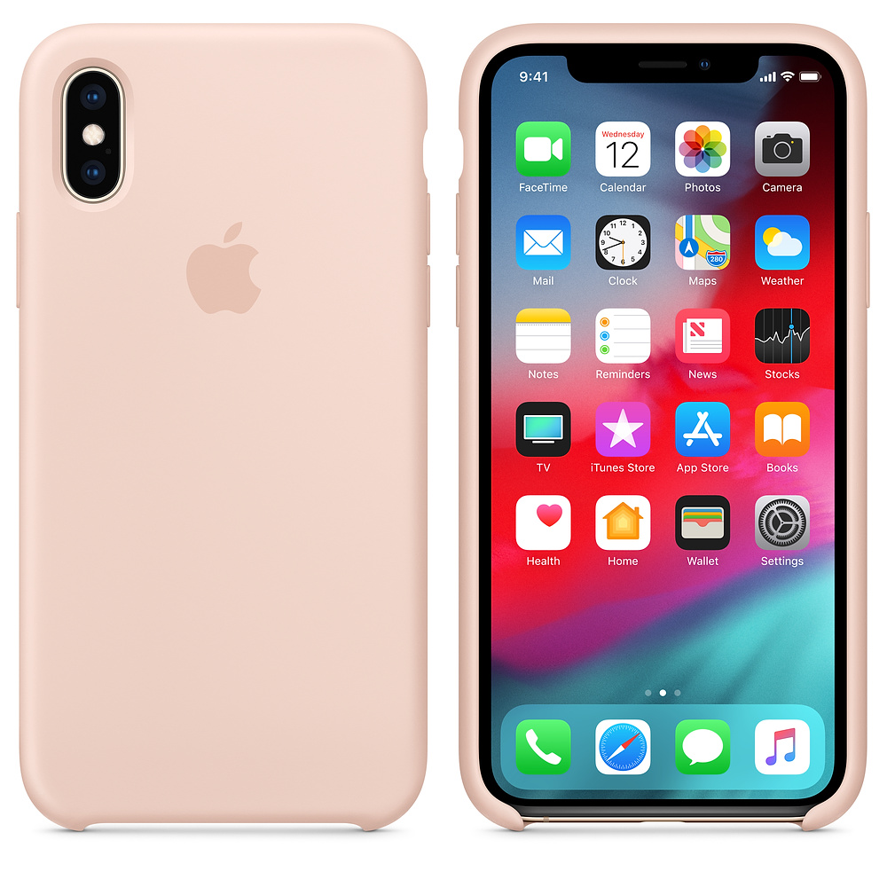 Силиконовый чехол Apple iPhone XS Silicone Case - Pink Sand (MTF82ZM/A) для iPhone XS