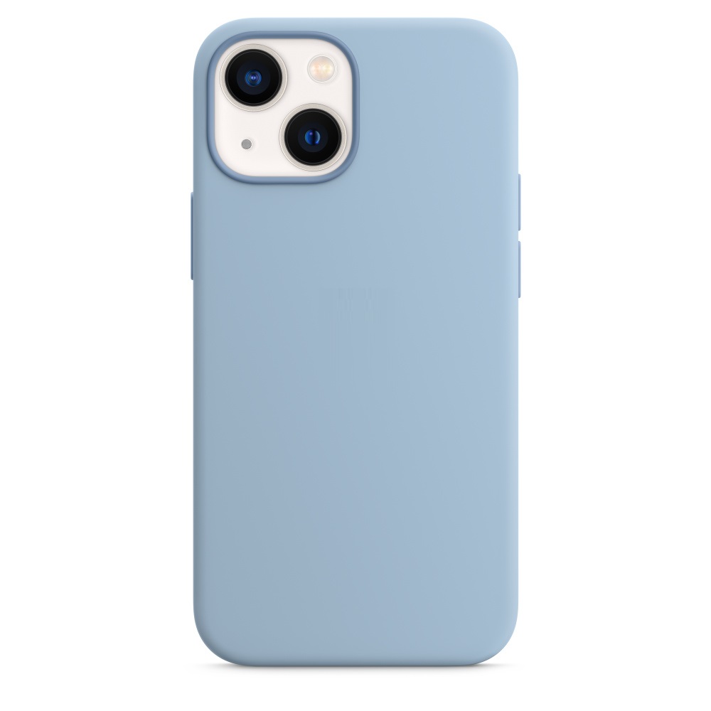 Силиконовый чехол Naturally Silicone Case with MagSafe Blue Fog для iPhone 13 mini