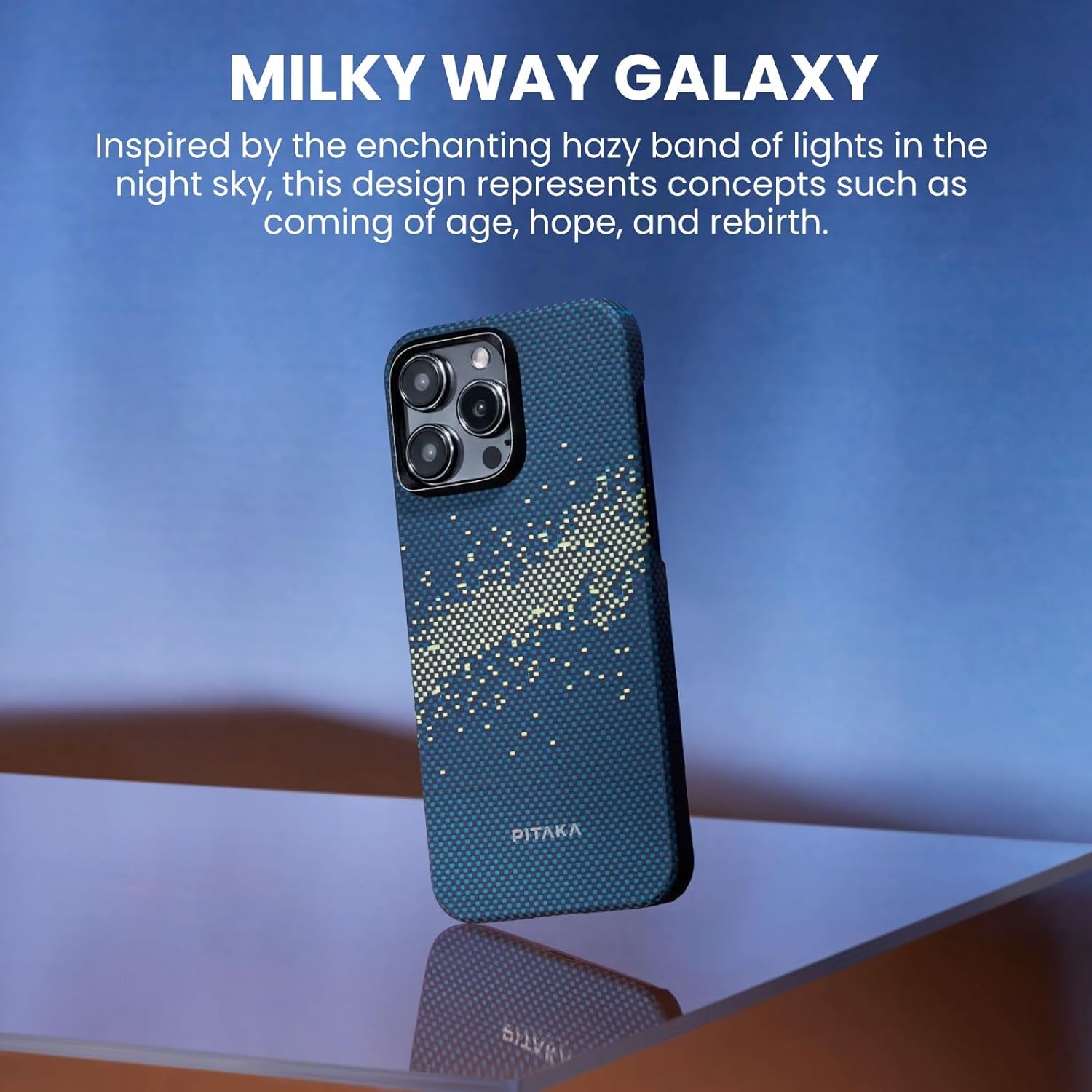 Чехол Pitaka StarPeak MagEZ Case 4 для iPhone 15 Pro (6.1) Milky Way Galaxy