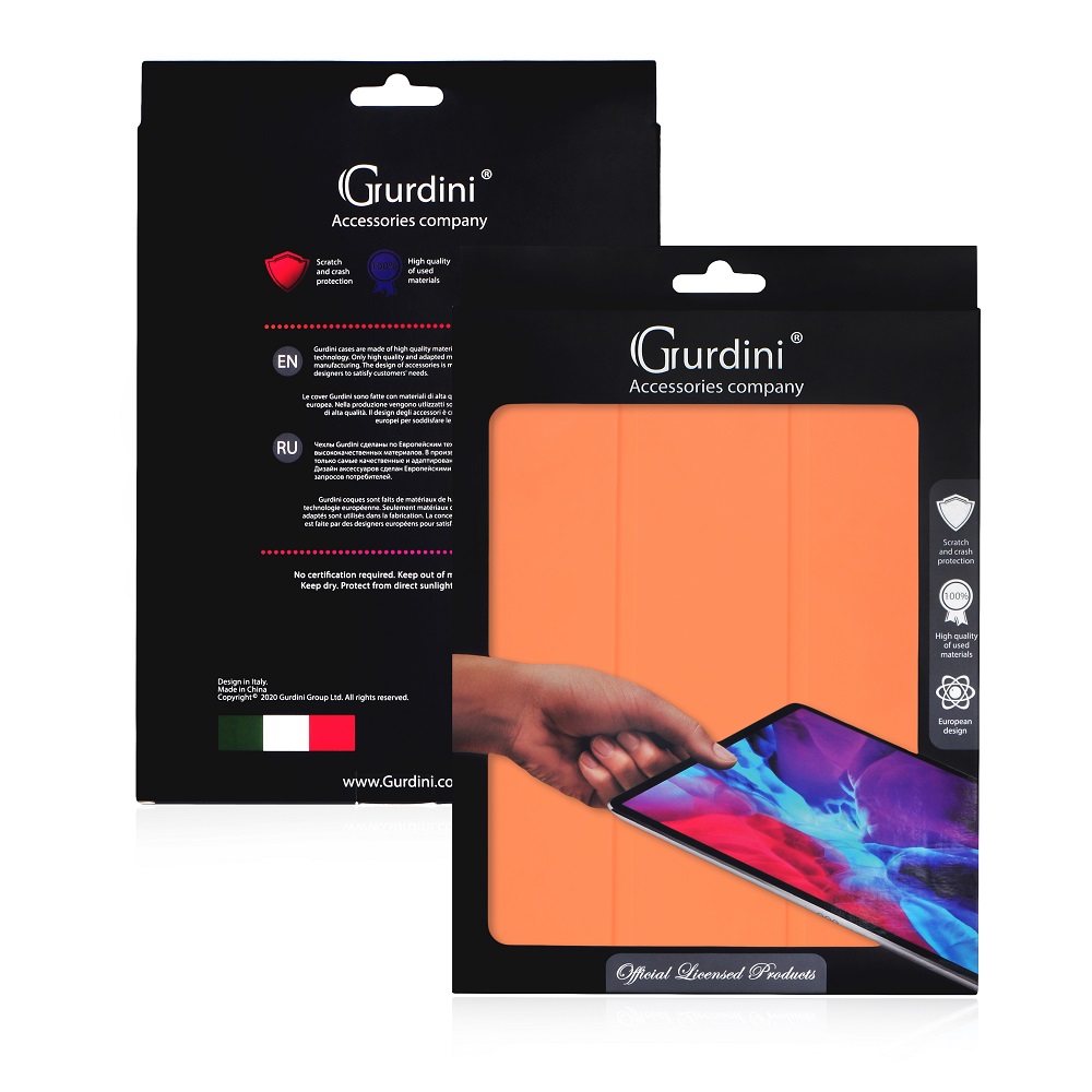 Чехол-книжка Gurdini Milano Series (pen slot) для iPad 10.9 (2022) Orange