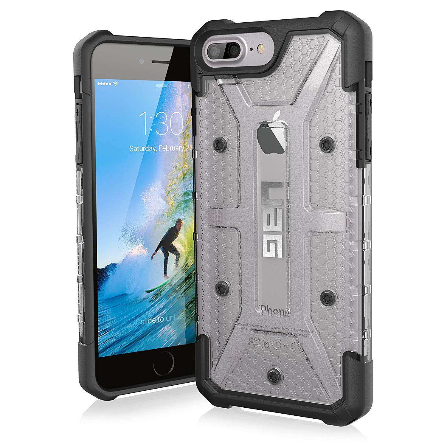 Противоударный защитный чехол UAG Plasma Ice для iPhone 7 Plus/8 Plus