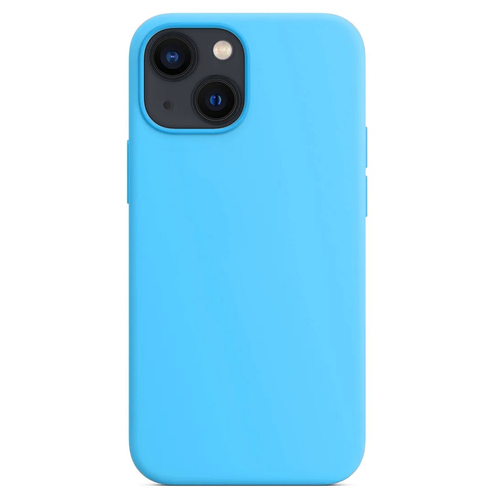 Силиконовый чехол Naturally Silicone Case Blue для iPhone 13