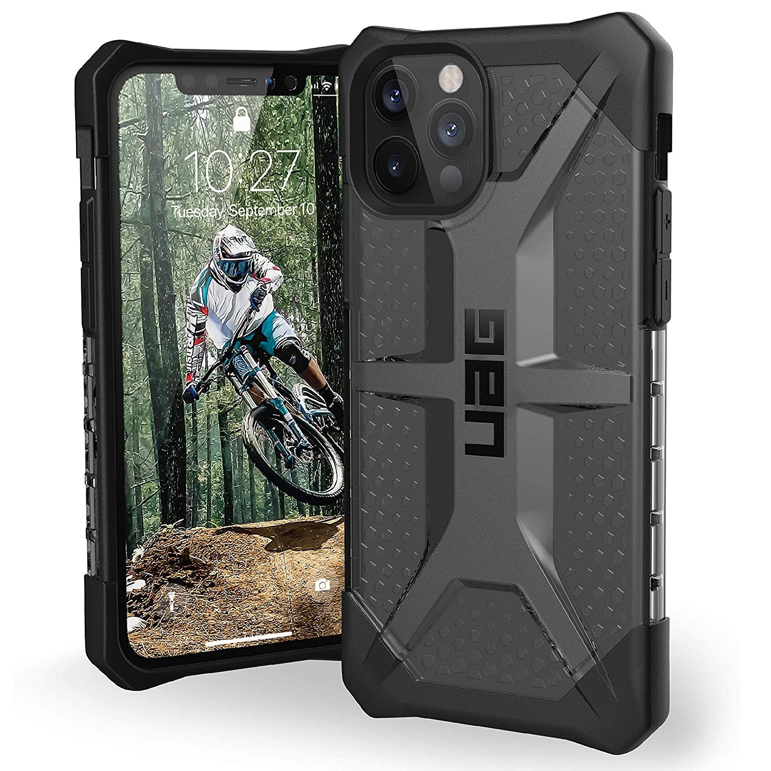 Противоударный защитный чехол UAG Plasma Ash для iPhone 12/12 Pro