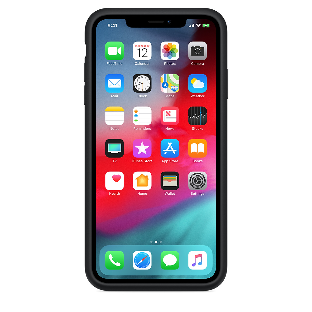 Силиконовый чехол-аккумулятор Apple iPhone XS Max Smart Battery Case Black (MRXQ2ZM/A) для iPhone Xs Max