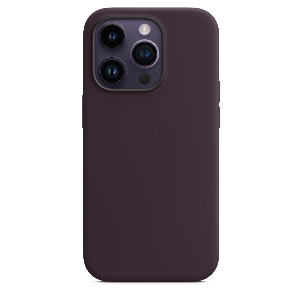 Силиконовый чехол Naturally Silicone Case with MagSafe Elderberry для iPhone 14 Pro